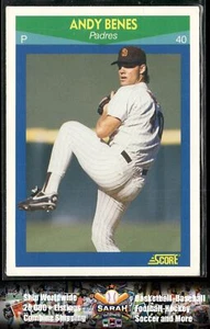 1990 Score 100 Rising Stars #69 Andy Benes - Picture 1 of 2