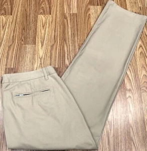 BONOBOS STRAIGHT LEG PANTS 100% COTTON KHAKI Sz 38W x 34L - Picture 1 of 4