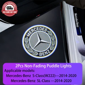 2x LED Door Light Courtesy Ghost Shadow Projector Light For Benz New S/SL- Class - Picture 1 of 6