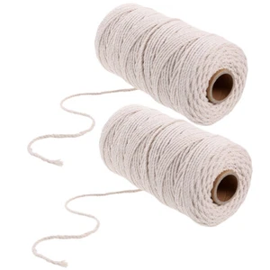 2 Rolls Cotton Butchers Twine Professional Bundle Meat Thread Household Cooking - Picture 1 of 12