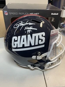 NY Giants Lawrence Taylor SIGNIERT KOSTENLOSER VERSAND REPLIKAT Rückstoß HELM HOF 1999 JSA - Bild 1 von 1