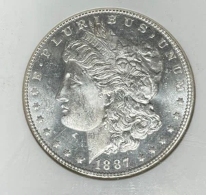 1887 MORGAN SILVER DOLLAR~NGC MS 64 PL ~BEAUTIFUL COIN~  REF#40-015 - Picture 1 of 4