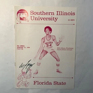 Walt Frazier Signed - SIU’s most famous Alumnus.  1/21/1974 program SIU v. Fl St - Picture 1 of 5