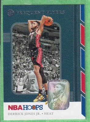2019-20 Panini NBA Hoops Frequent Flyers #11 Derrick Jones Jr. Miami Heat - Image 1 of 2