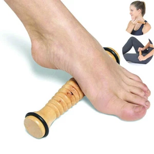 Rodillo de masaje de pies fascitis puercoespín bola madera para pie rodillo plantar - Imagen 1 de 12