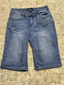 Earl Jeans Womens Designer Blue Denim Shorts Siz 6 Ladies Casual Beach Park Wear - Picture 1 of 9