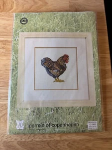 DMC Hen - KIT# 12-1463 - Cross Stitch 13" x 13" - Picture 1 of 3