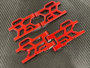 Front & Rear Aluminum Suspension A-Arms for Arrma Mojave 4s BLX 4x4 Red - Picture 1 of 3