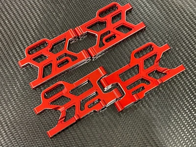 Front & Rear Aluminum Suspension A-Arms for Arrma Mojave 4s BLX 4x4 Red - Image 1 of 3