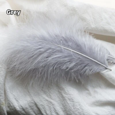 50PCS Colorful Fluffy Turkey Feathers Plumes Dream Catcher Feathers DIY Hat Fan - Image 1 of 4