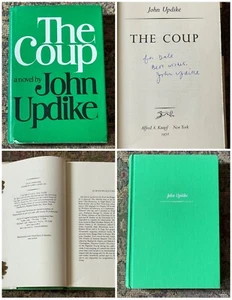 JOHN UPDIKE The Coup HC Book, Original DJ, 1st First Edition 1978 SIGNED VG BOMC - Picture 1 of 11