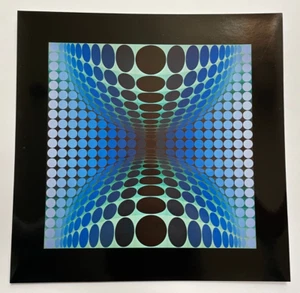 VICTOR VASARELY "OND-II" 1968 SERIGRAPHIE - Foto 1 di 1