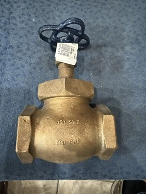 NIBCO T-235-Y Bronze Globe Valve w/ PTFE Disc 2" NPT Class 150 / 300-WOG - Image 1 of 4