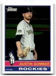 2025 Topps Heritage Austin Gomber #437 Chrome Colorado Rockies - Picture 1 of 2