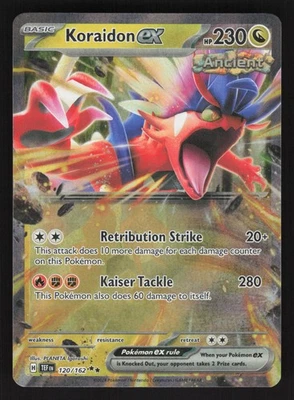 Koraidon ex 120/162 Pokemon SV05: Temporal Forces - Image 1 of 2