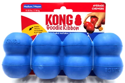 Cinta de golosinas clásica KONG mediana azul golosina relleno perro juguete para masticar 7" Foto 1 de 4