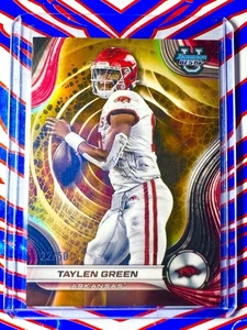 2024 Bowman University Best Taylen Green Gold Refractor /50 #83 Arkansas - Bild 1 von 2