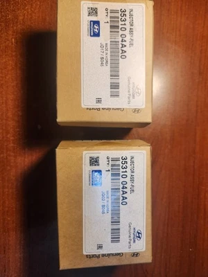 (2) Dos inyectores de combustible OEM para Hyundai Elantra Eco Foto 1 de 3