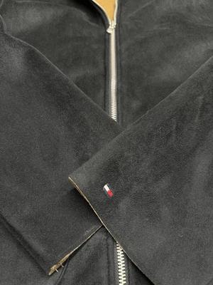 Tommy Hilfiger Premium Black Suede Men’s Large Jacket! - Image 1 of 4
