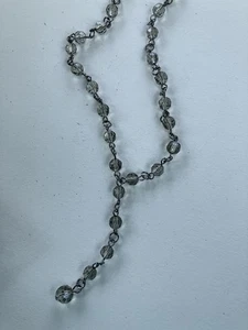 Clear Bead Chain Necklace - Picture 1 of 2