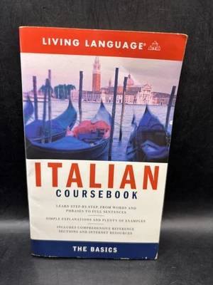 Living Language Italian Coursebook The Basics Softcover Learn Italian Guide 2005 - Image 1 of 4