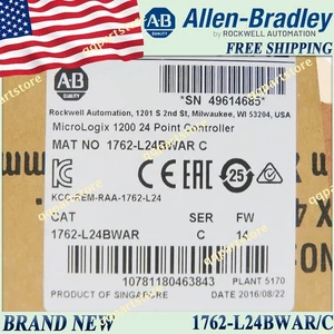 1PC New AB 1762-L24BWAR/C MicroLogix 1200 24Point Controller 1762L24BWAR serC US - Picture 1 of 7