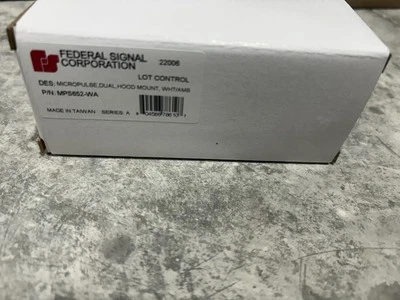 FEDERAL SIGNAL MicroPulse, 12-LED, Dual Color, Hood/Grill Mount, Single Light Head, Amber/White