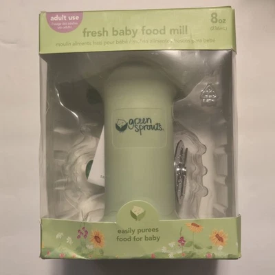 Green Sprouts Baby Food Mill 8 Ounce Makes Fresh Pureed Baby Food No BPA Foto 1 de 3