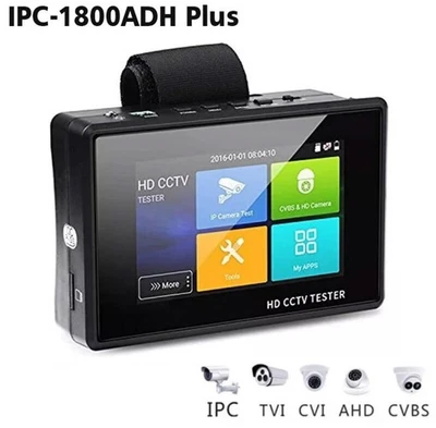 IPC-1800ADH PLUS 4" CVI TVI AHD CVBS 8MP IP POE CCTV Camera Monitor Tester LAN - Image 1 of 4