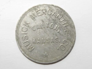Musick Mercantile Co Kans Kansas GOOD for $1 Merchandise - #11213-37 - Picture 1 of 2