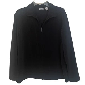 Chico’s Black Full Zip Jacket Medium - Picture 1 of 5