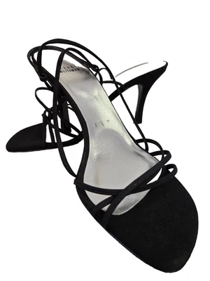 Zapatos de salón Stuart Weitzman para mujer negros con cordones talla 8,5 formal fiesta boda Foto 1 de 4