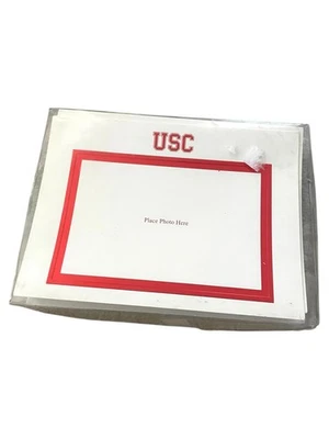 Conjunto estacionário de cartão de felicitações USC Trojans Family Holiday moldura para foto 25 unidades - Imagem 1 de 4