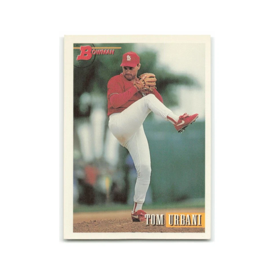 Tom Urbani Rookie 1993 Bowman #583 St. Louis Cardinals Baseball Card NM - Image 1 of 3