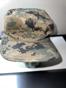 TRU-SPEC Military Size 7 Combat Cap - WOODLAND DIGITAL CAMO Tag - Picture 1 of 11