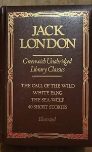Jack London Greenwich Unabridged Library Classics Illustrated - Foto 1 di 18