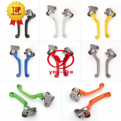 CNC Pivot Dirtbike Clutch Brake Lever Set For RM125 RM250 96-03 2002 2001 2000 - Image 1 of 4