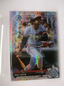 2017 Bowman Chrome National Convention Refractors #BNRRCA Rod Carew TWINS - Picture 1 of 1