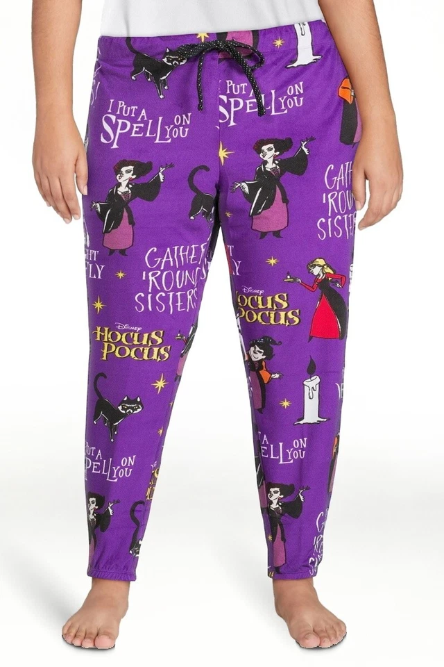 Disney Hocus Pocus Ladies Lounge Pants Sleep Jogger W Pockets Small s