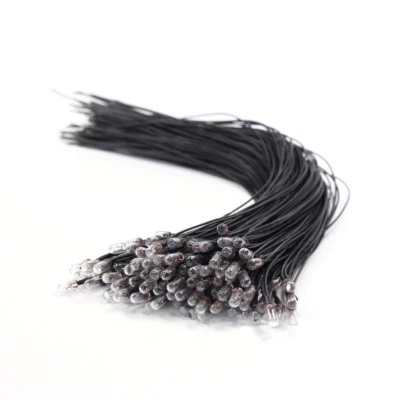 50pcs Pre-wired Grain of Wheat 3mm Clear 12V Mini Bulbs Warm White Light - Image 1 of 3