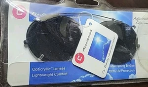Nuevas lentes de sol ajustables con clip negras acrílicas ópticas C3 - Imagen 1 de 3