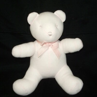 Ralph Lauren Oso Rosa Sonajero Guinga Cuadros Arco Peluche Bebé Juguete 9" Foto 1 de 3