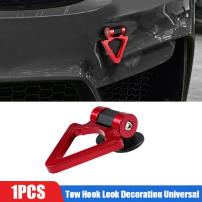 Car Accessories Triangle Track Racing Style Tow Hook Look Decoration Universal - Image 1 of 4