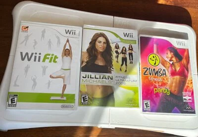 Nintendo Wii Fit with Balance Board And Games - Tested Zumba - Jillian Michaels - Image 1 of 4