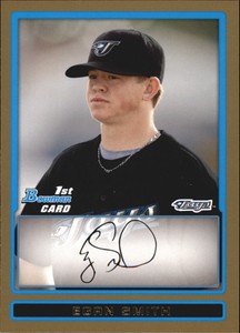 2009 (BLUE JAYS) Bowman Draft Prospects Gold #BDPP64 Egan Smith