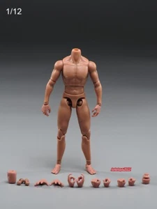 1/12 MB102 Muscular Joint Flexible Man Figure Body For 6'' Male Soldier Head Toy - Picture 1 of 24