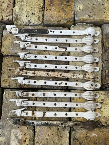 11x Antique Victorian Art Deco Casement Window Stay Latch Handle Peg Kirkpatrick Cover