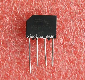 50PCS Brand New KBP206 2A 600V Bridge Rectifiers SEP - Picture 1 of 1