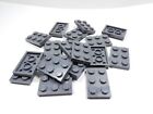 Lego Lot Of 17 Dark Bluish Gray 2X3 Plates J4