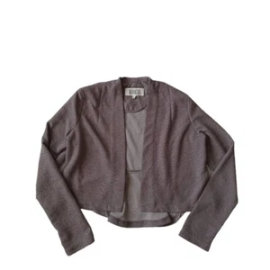 BB Dakota grau schimmernde Langarm leichte Strickjacke vorne offen Damen Large - Bild 1 von 10